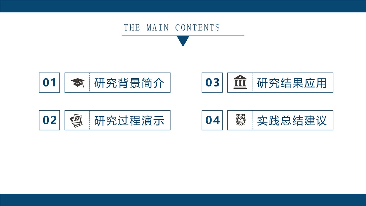 简约学术论文答辩模板