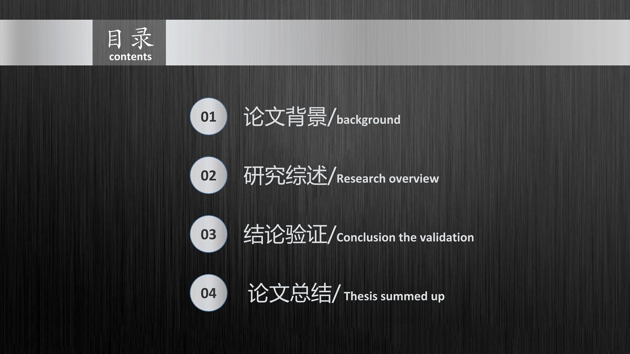 学术质感论文答辩模板