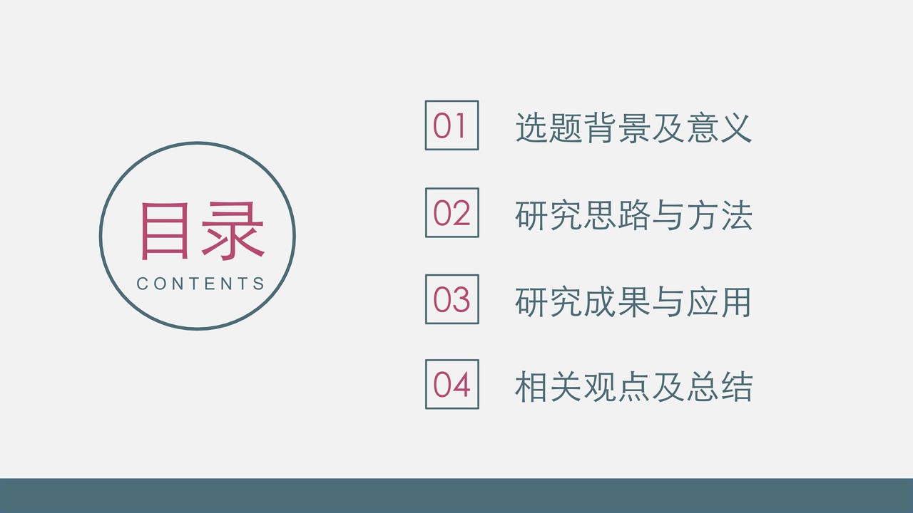 简约毕业答辩PPT模板