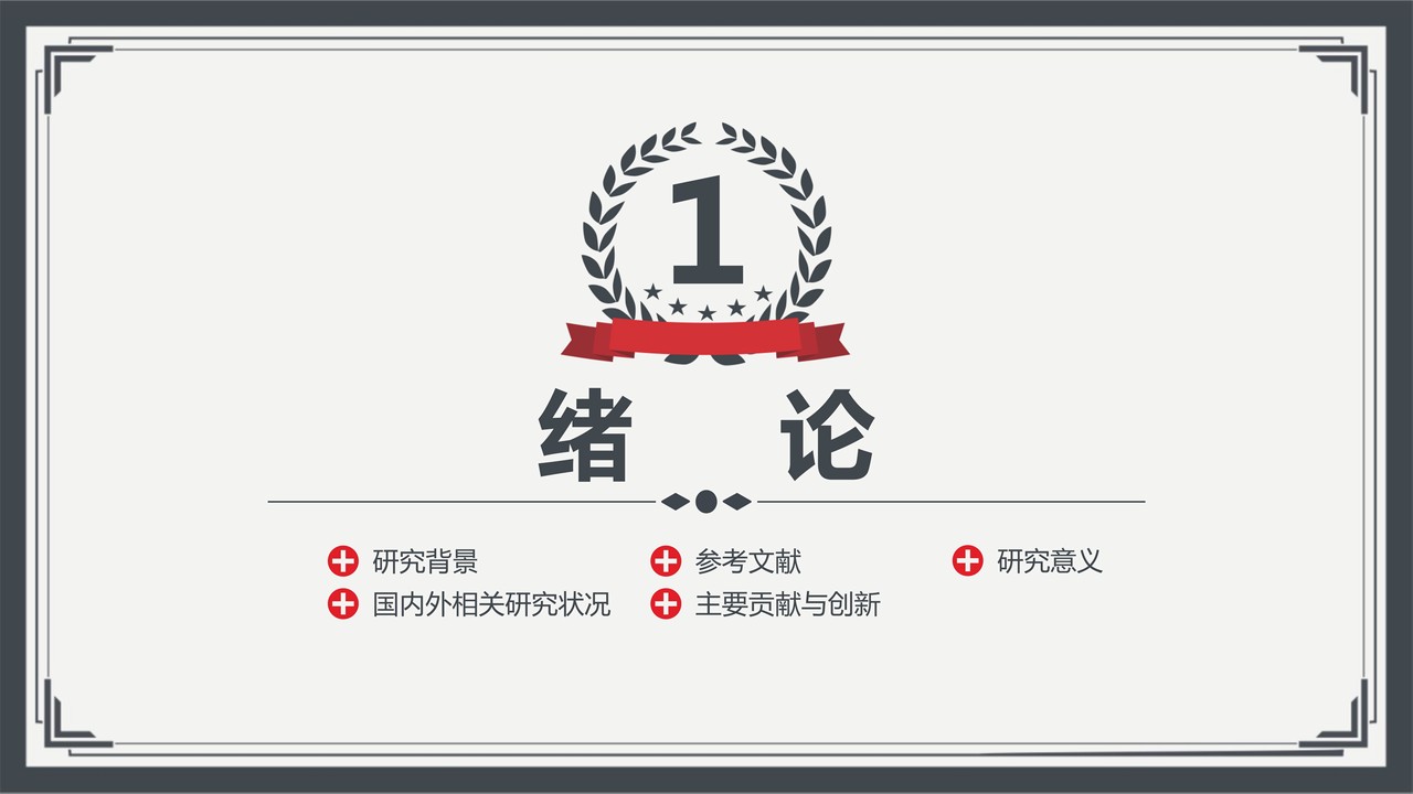 严谨完整逻辑结构答辩模板