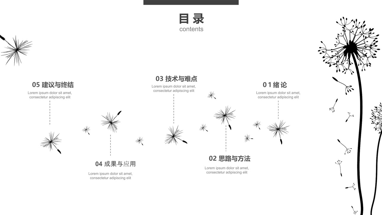 简约白色毕业答辩