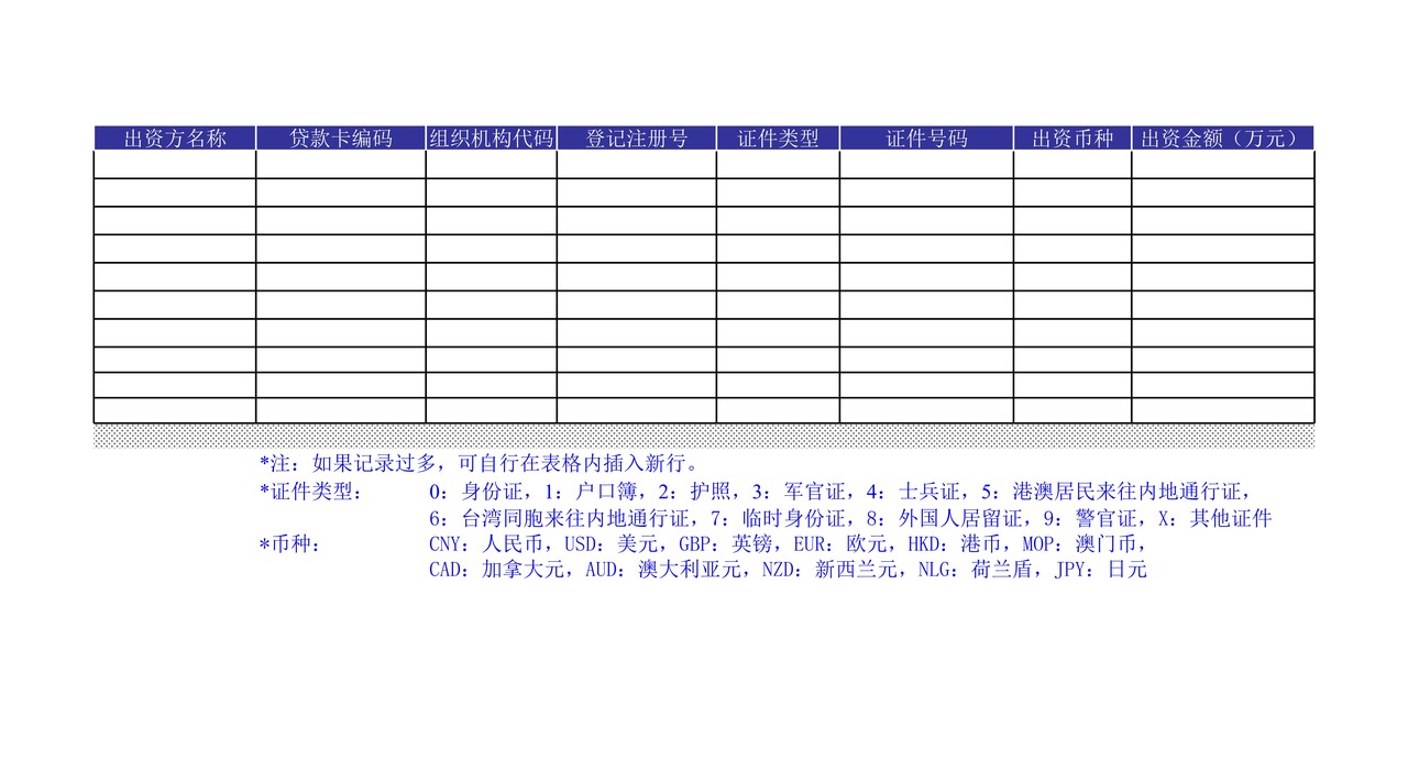 借款人基本信息模板(只报盘不打印)