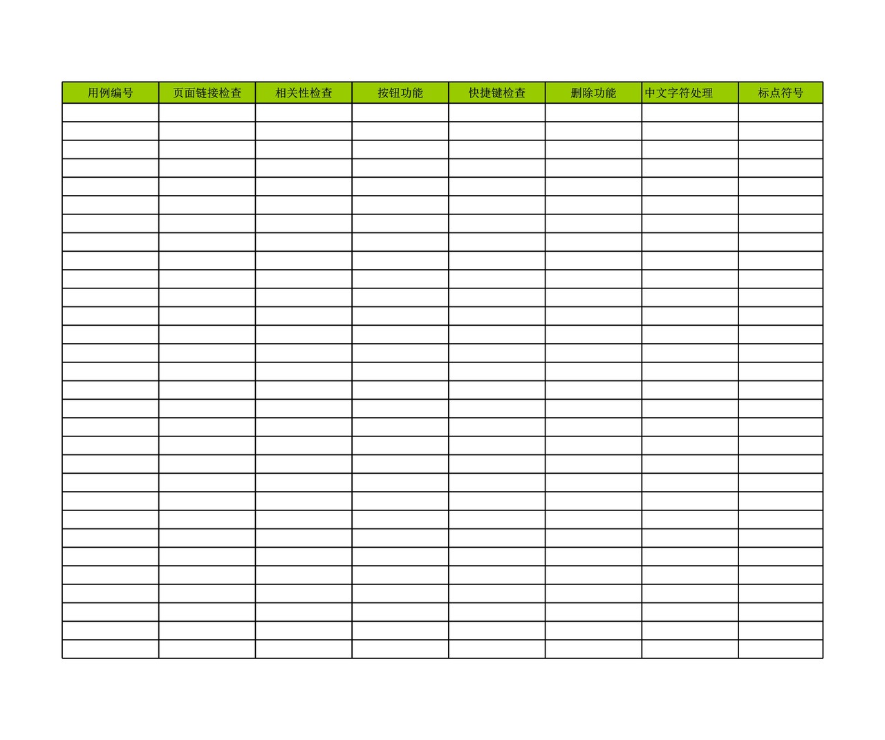 测试用例(完全版)