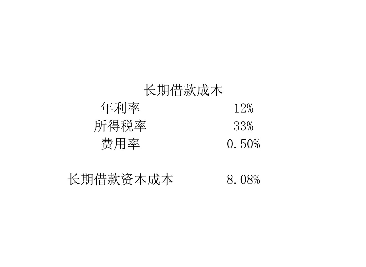 资本成本