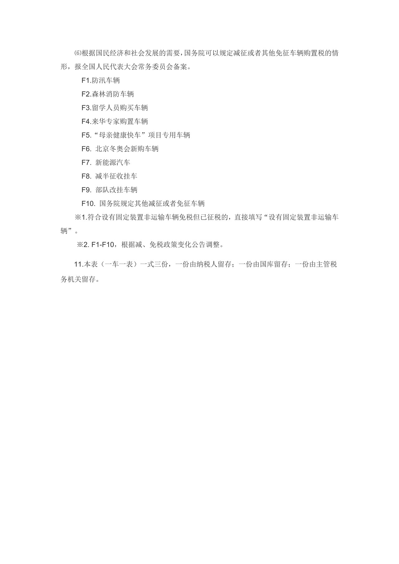 2019年版车辆购置税退税申请表