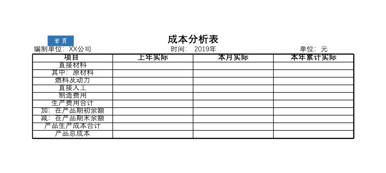 成本分析与预测系统