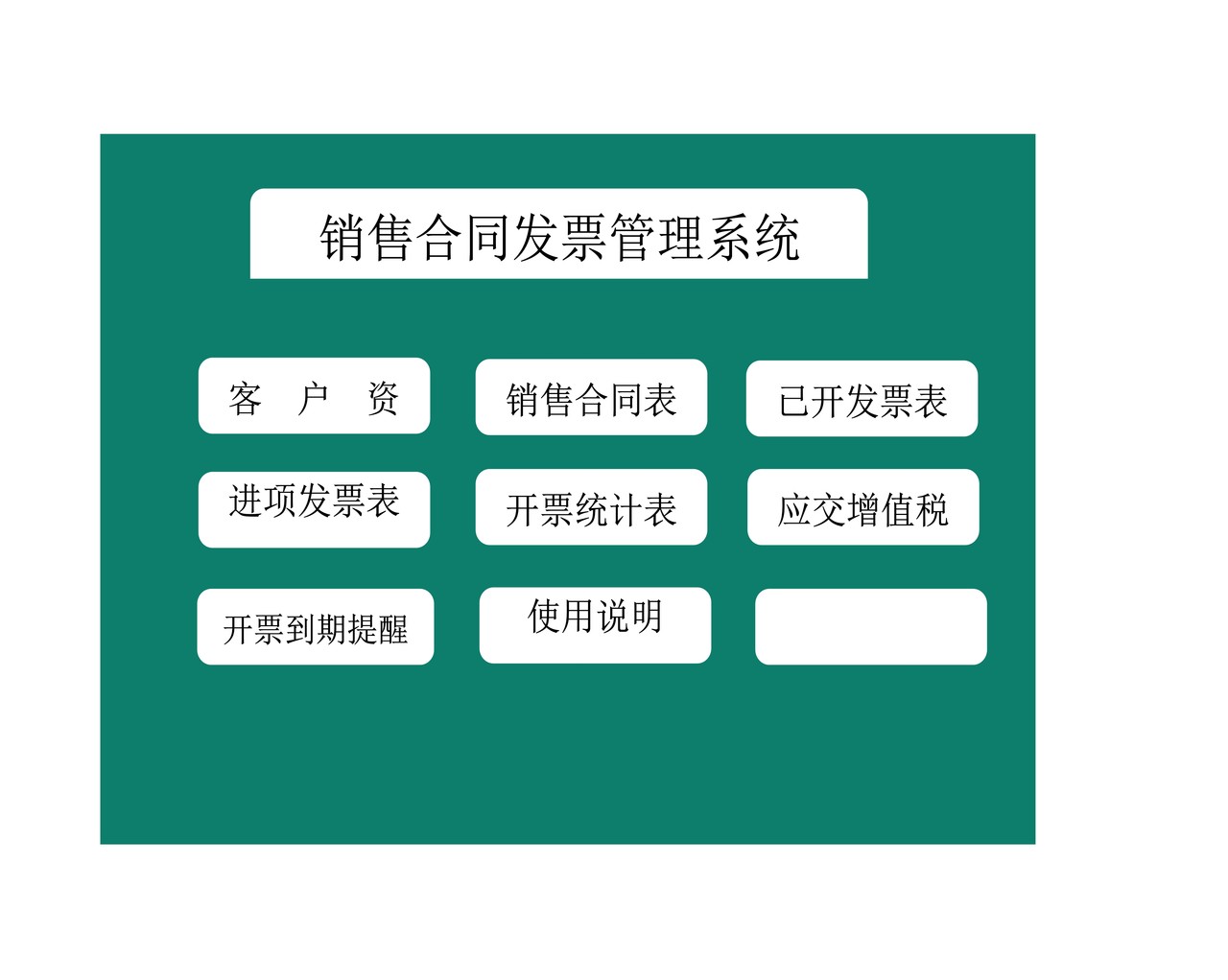 销售合同发票管理系统