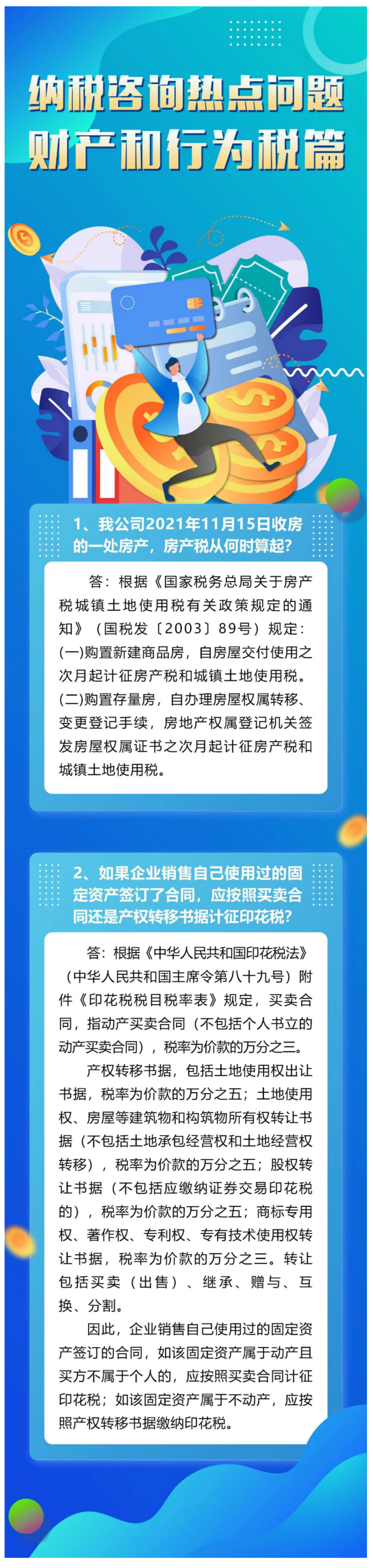 国家税务总局山东省税务局——纳税咨询热点问题财产和行为税篇-1