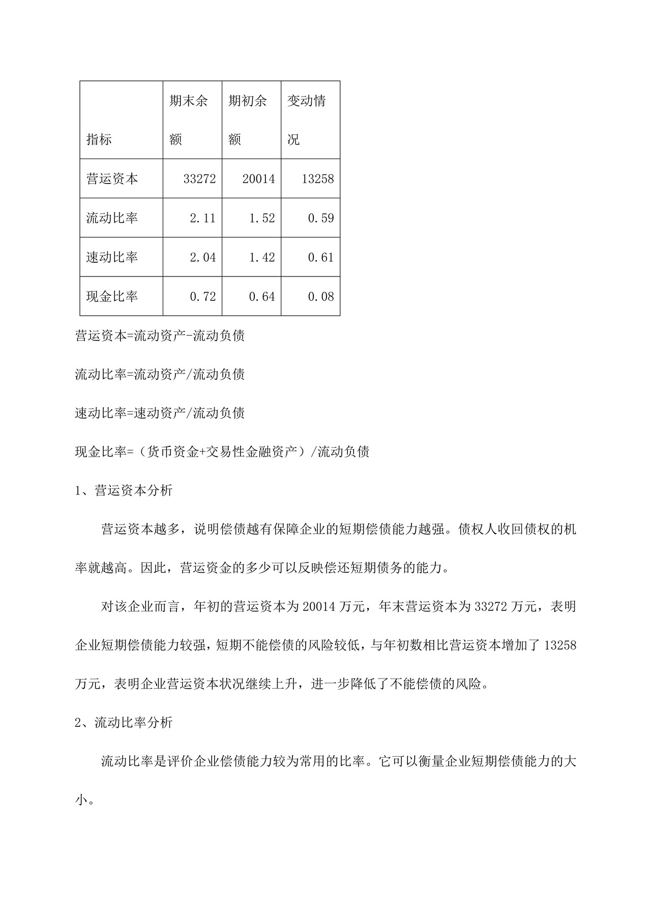 财务报表分析及案例分析