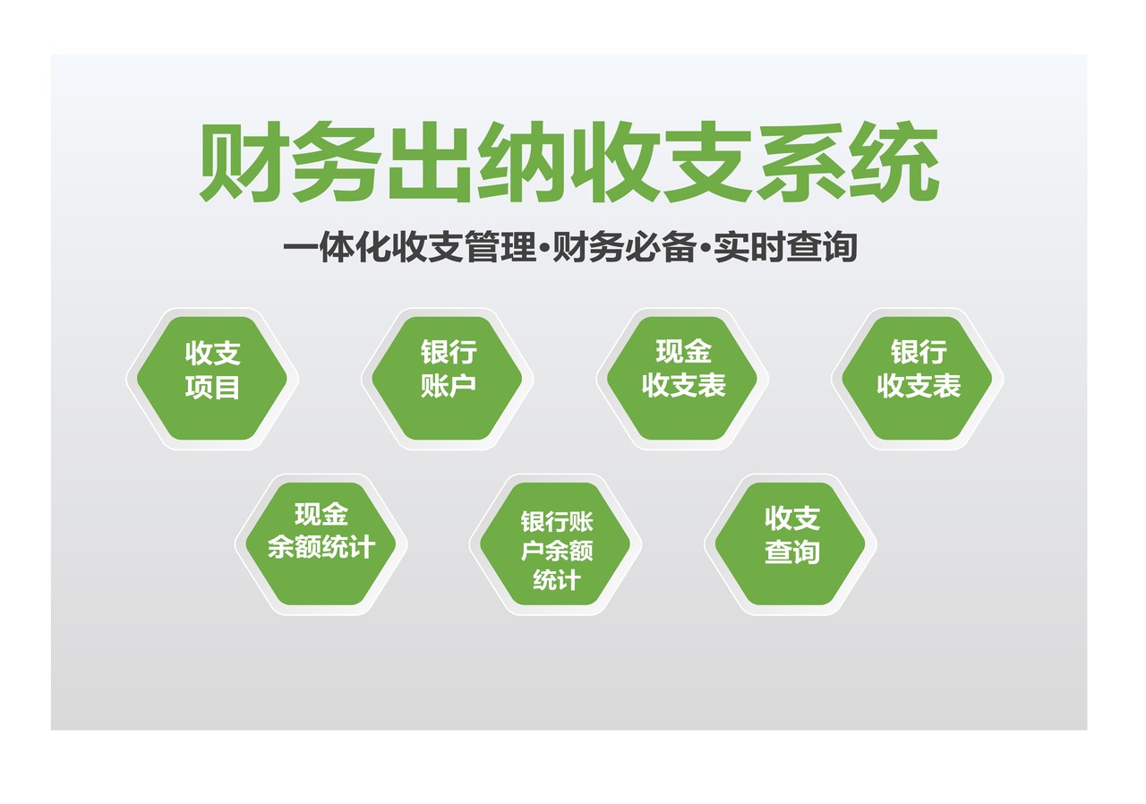 简洁高效财务出纳收支系统