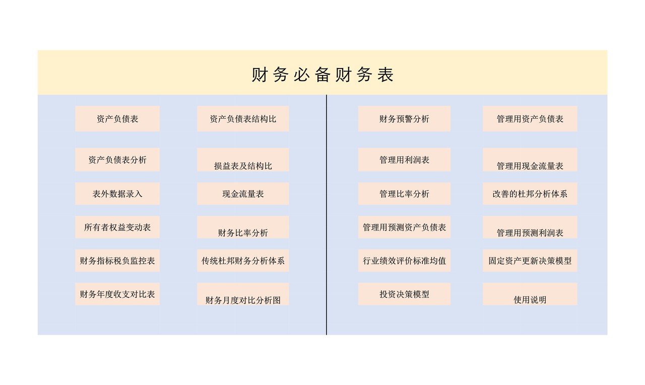 财务分析模板精华版