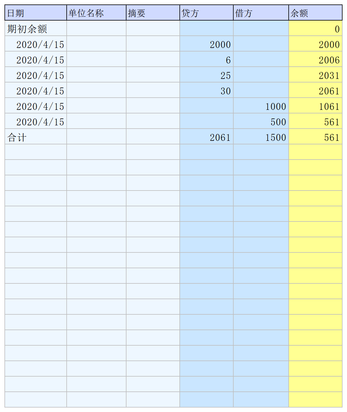往来账核算系统