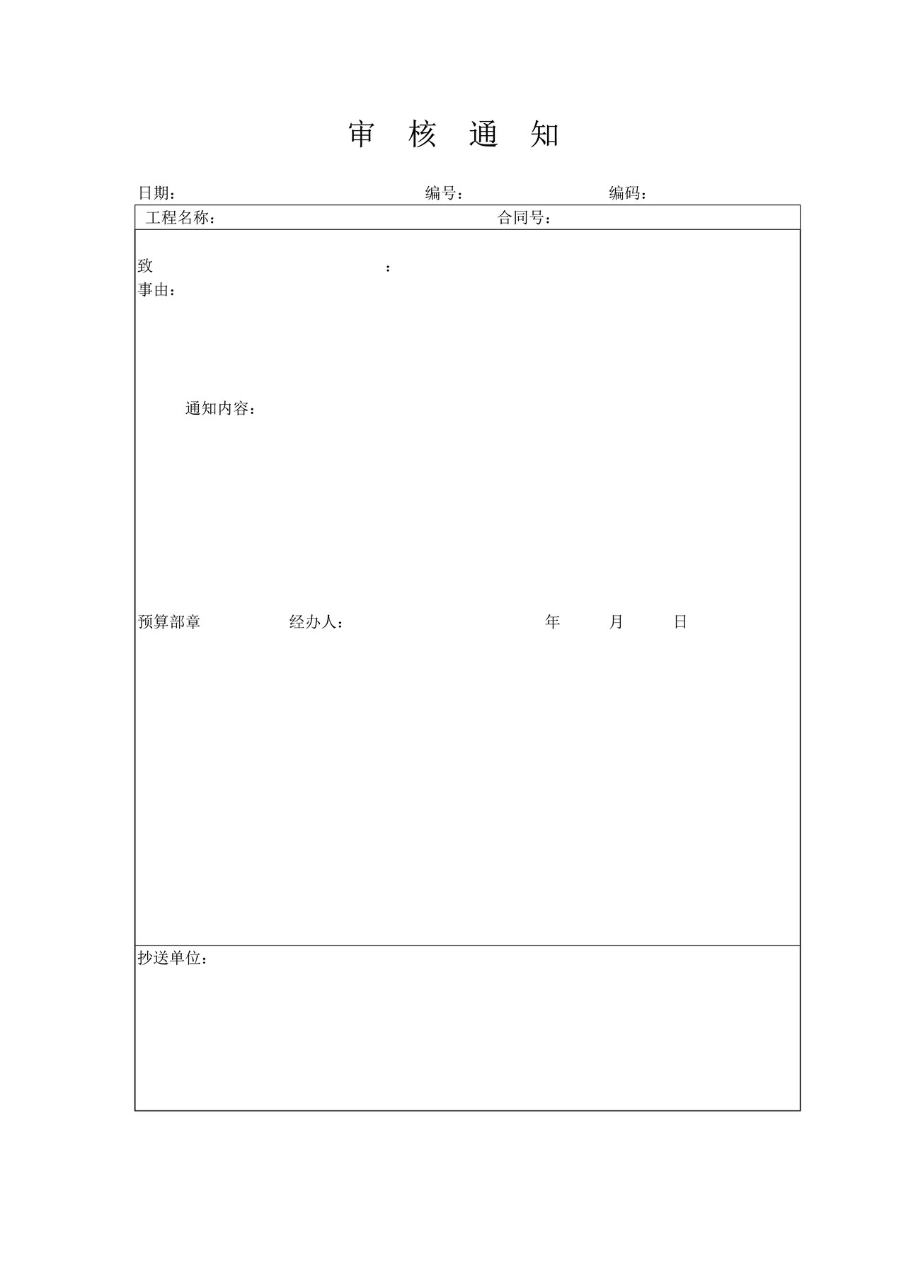 审核通知