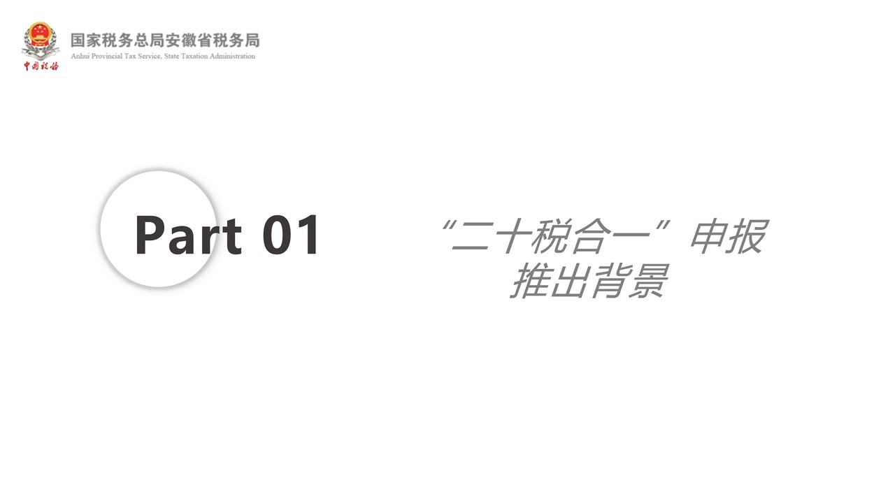 安徽省电子税务局二十税合一合并申报操作指南