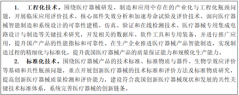 科技部办公厅关于印发《“十三五”医疗器械科技创新专项规划》的通知-2