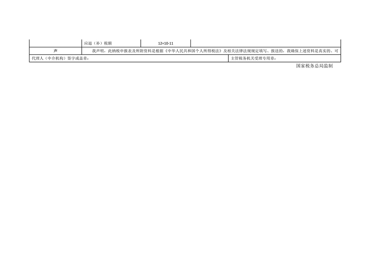 《限售股转让所得个人所得税清算申报表》