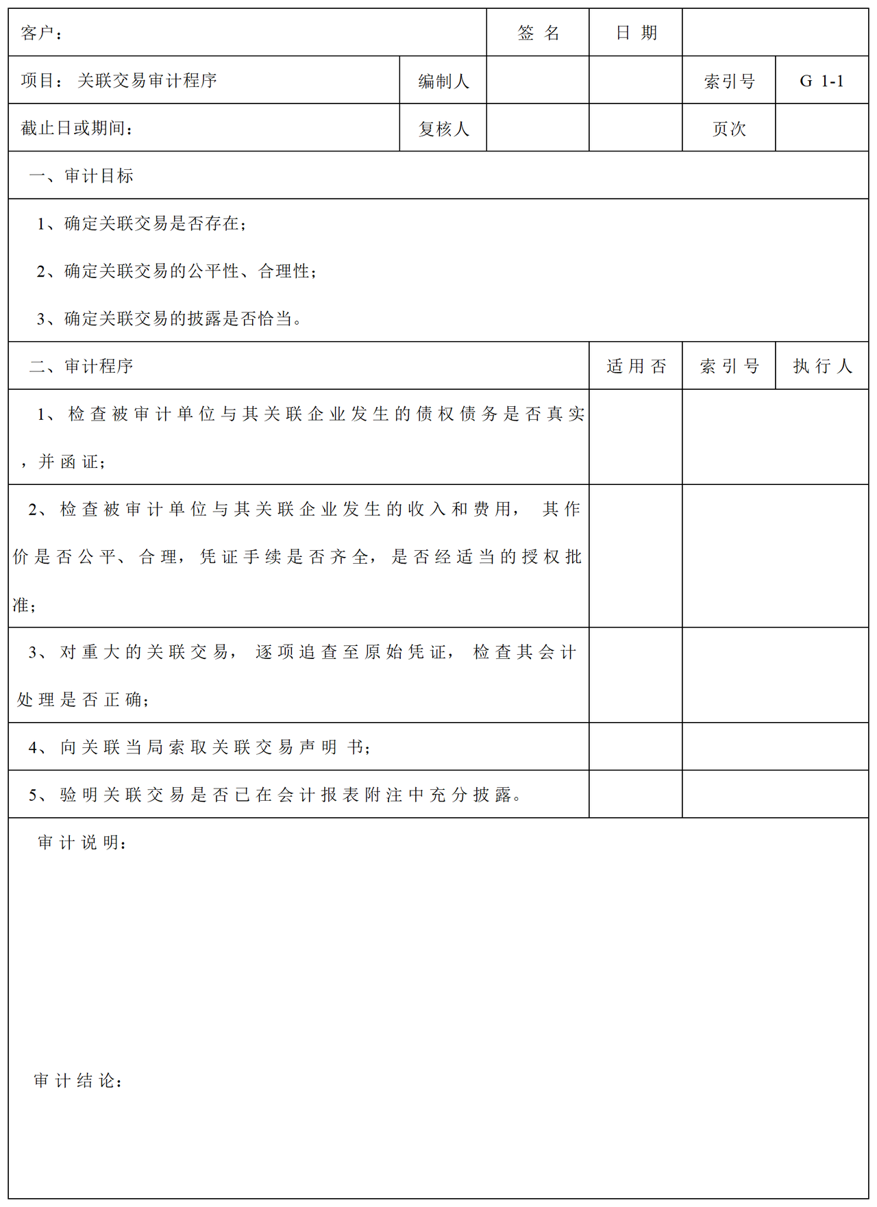 审计准备必须关注重要事项