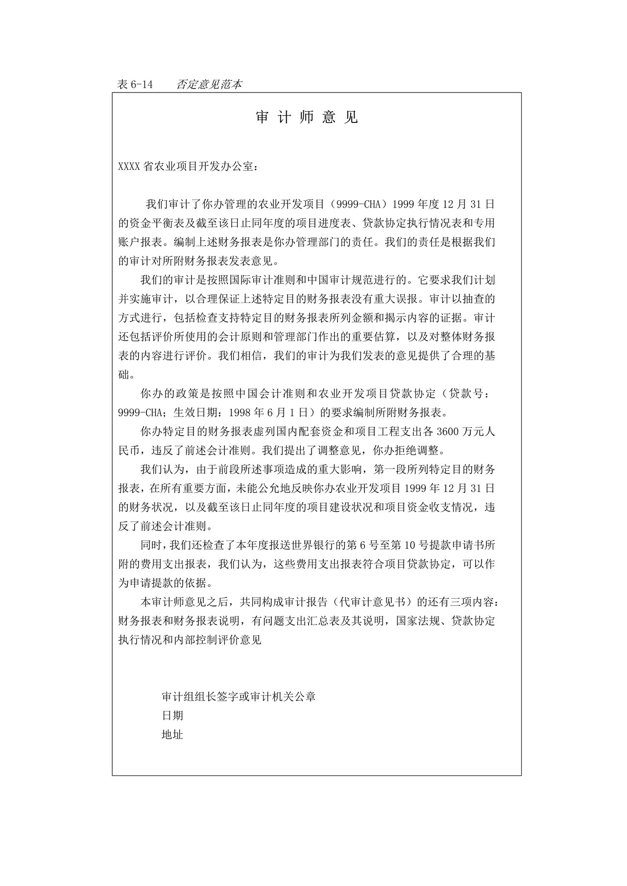 审计报告-4否定意见