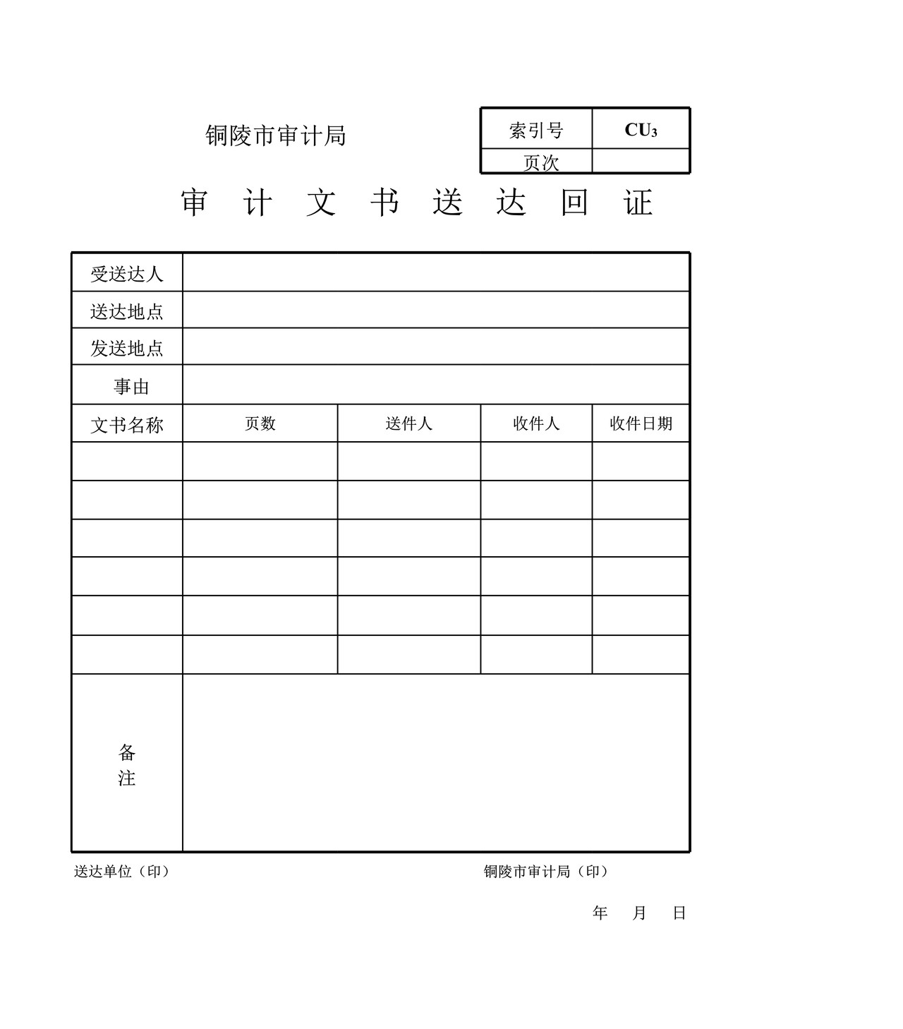 行政事业单位审计准备基本情况表