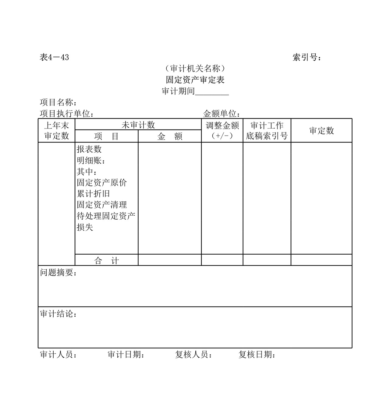 实质性测试固定资产