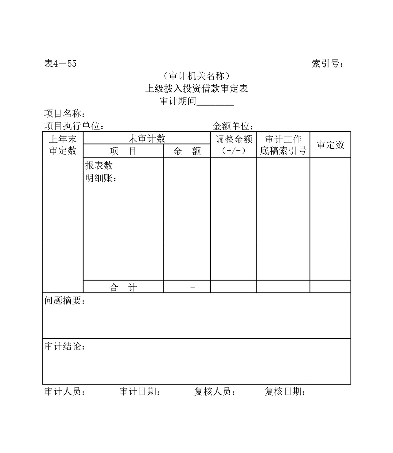 实质性测试上级拨入投资借款