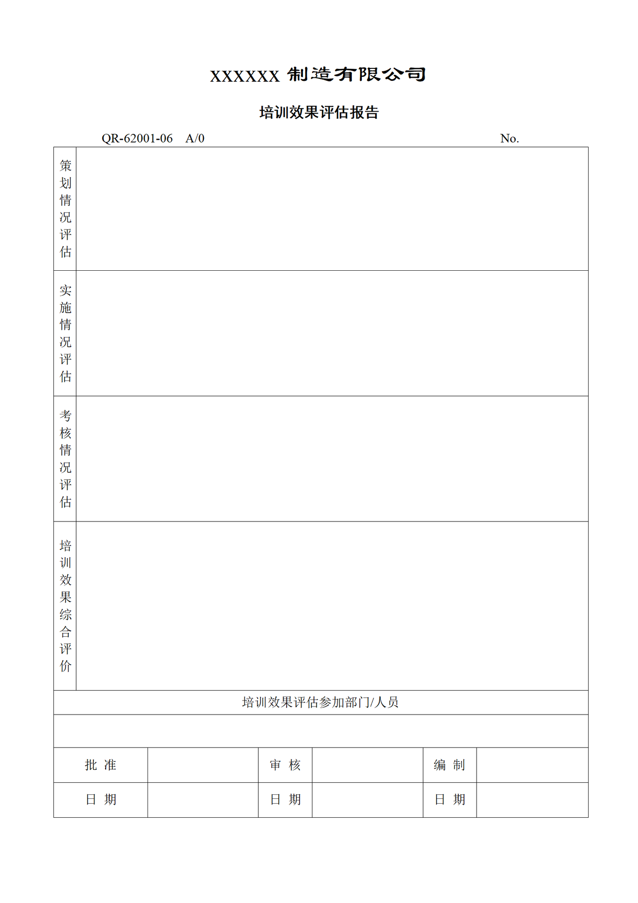 培训效果评估报告