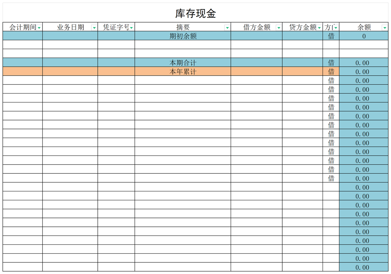 内账财务报表