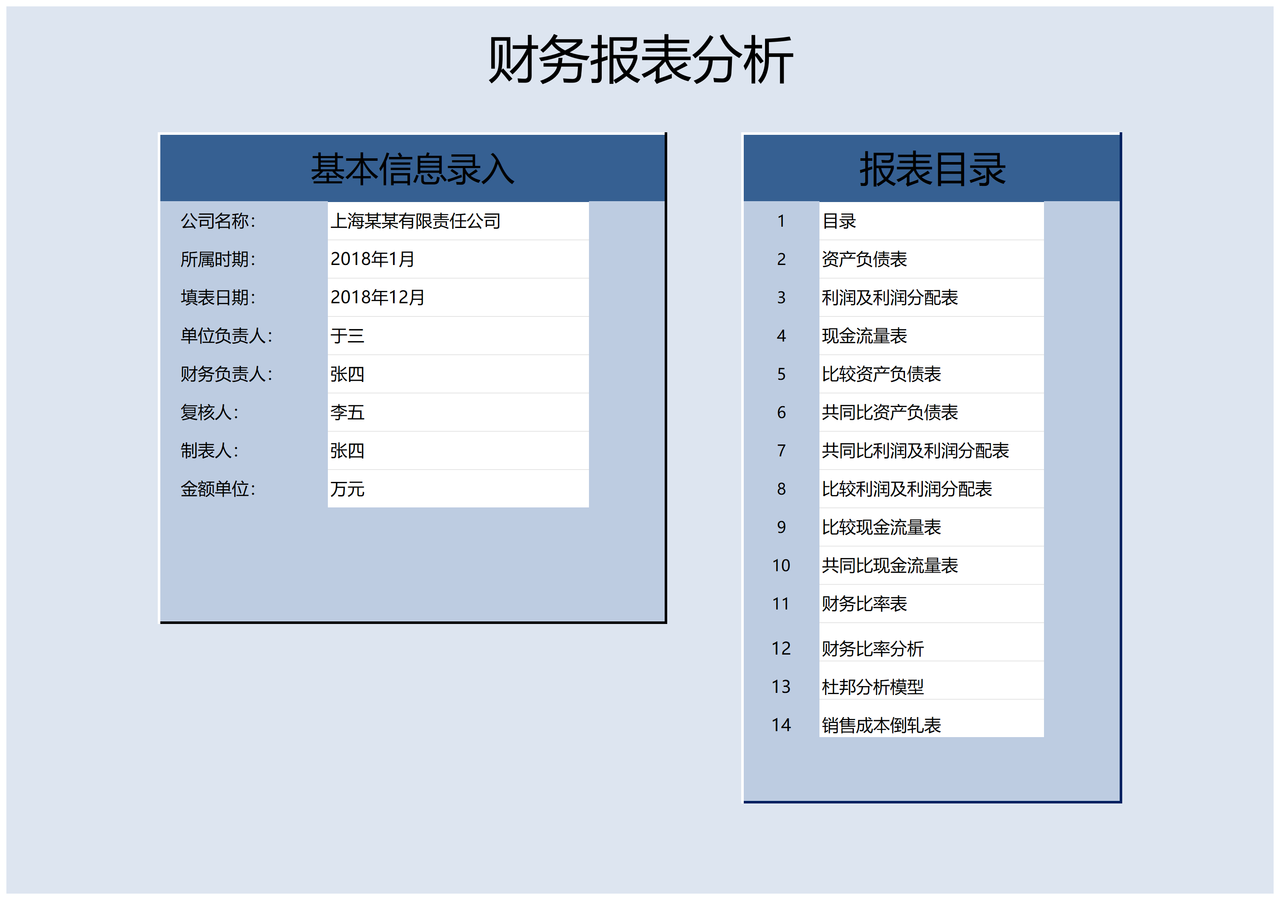 财务报表分析（图表）