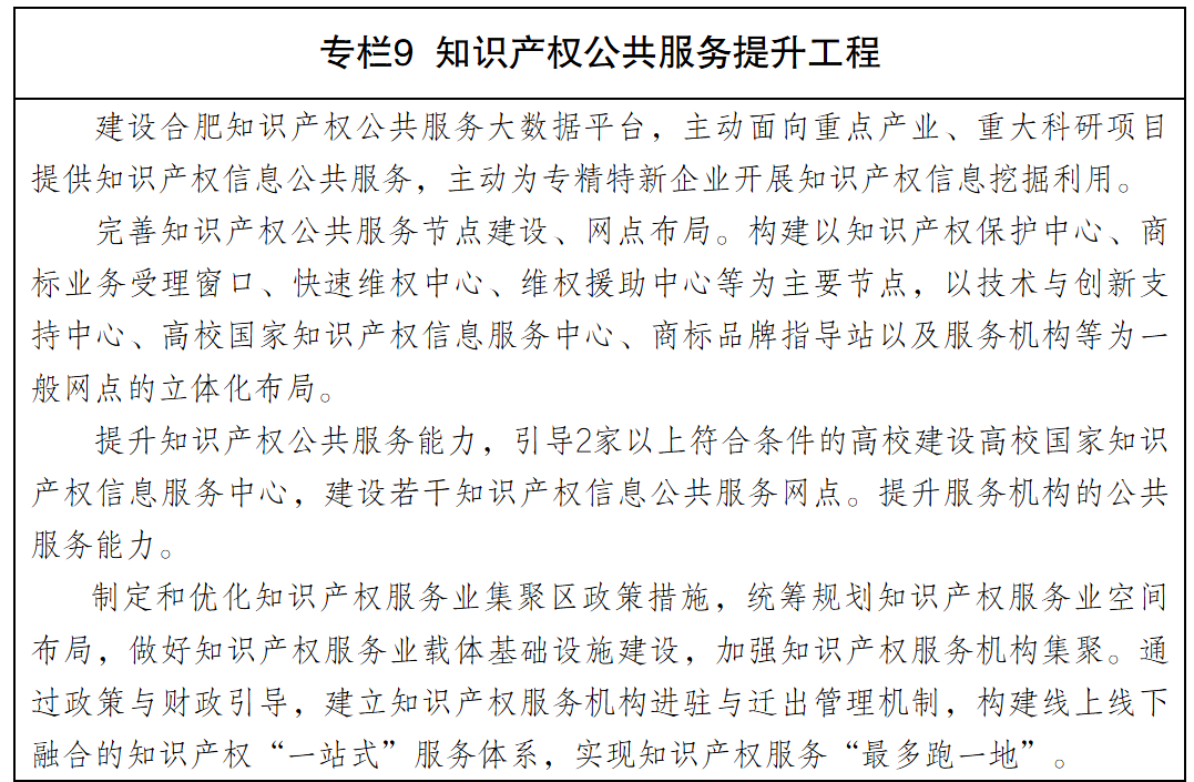 合肥市人民政府关于印发推进知识产权强市建设行动方案的通知-10