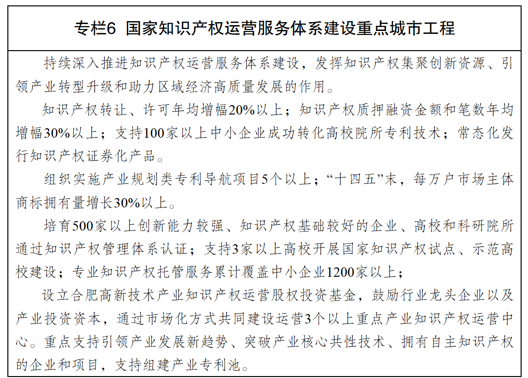 合肥市人民政府关于印发推进知识产权强市建设行动方案的通知-7