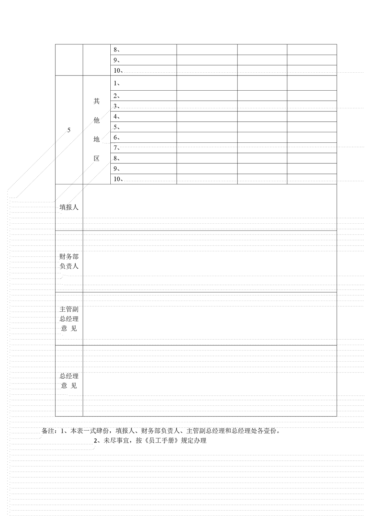 每周应收账款清查表