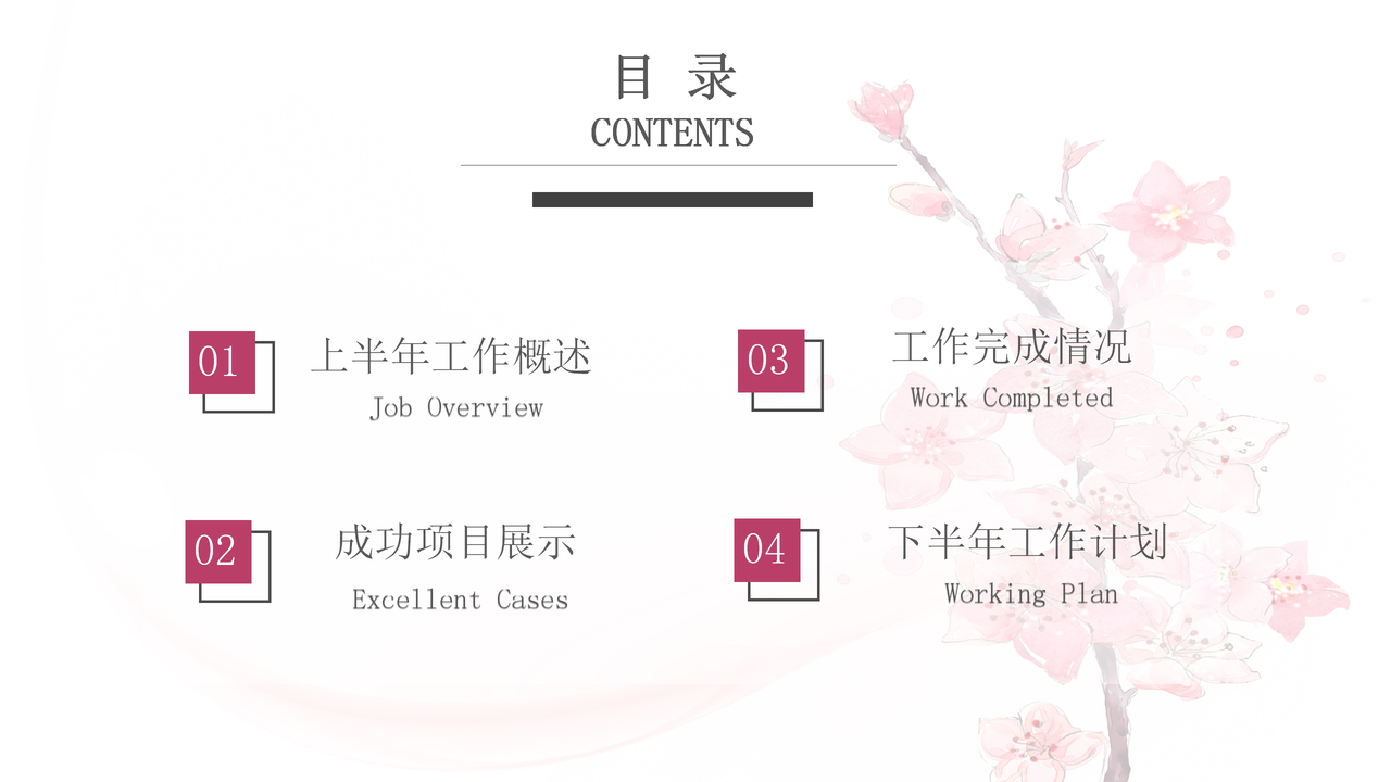 年中总结汇报PPT模板